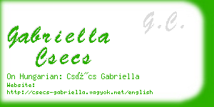gabriella csecs business card